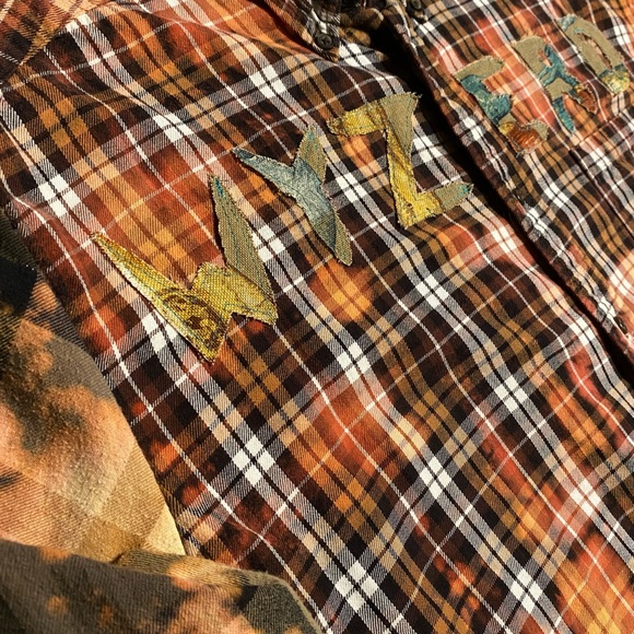 Bleached Patchwork flannel - Picture 3 of 4
